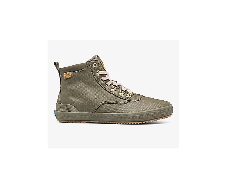 Keds Womens Olive Lace Up Boots - Keds Scout Boot Ii Water 264ANMWTI